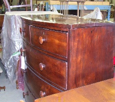 REGLUE FURNITURE, VENEER REPAIR, FINISH TO MATCH ANTIQUE